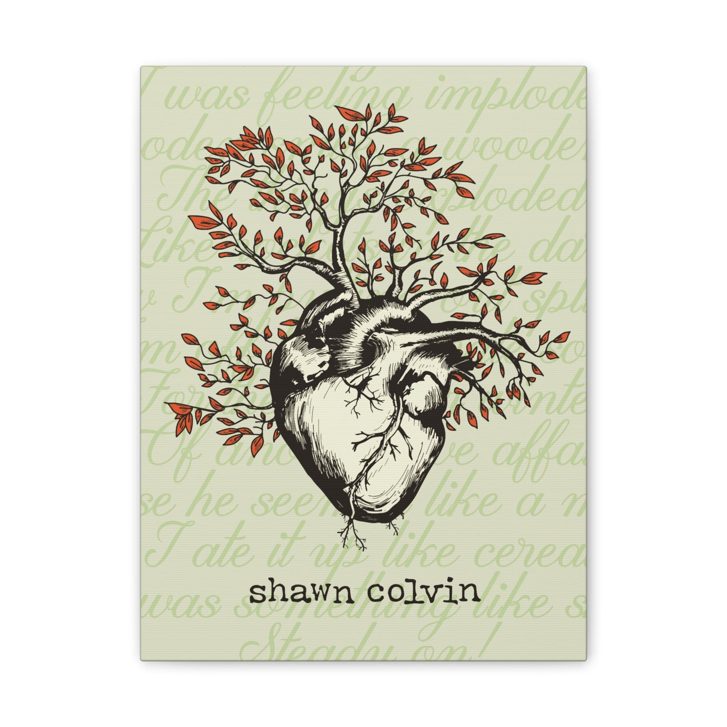 Shawn Colvin "Steady On Tree" Canvas