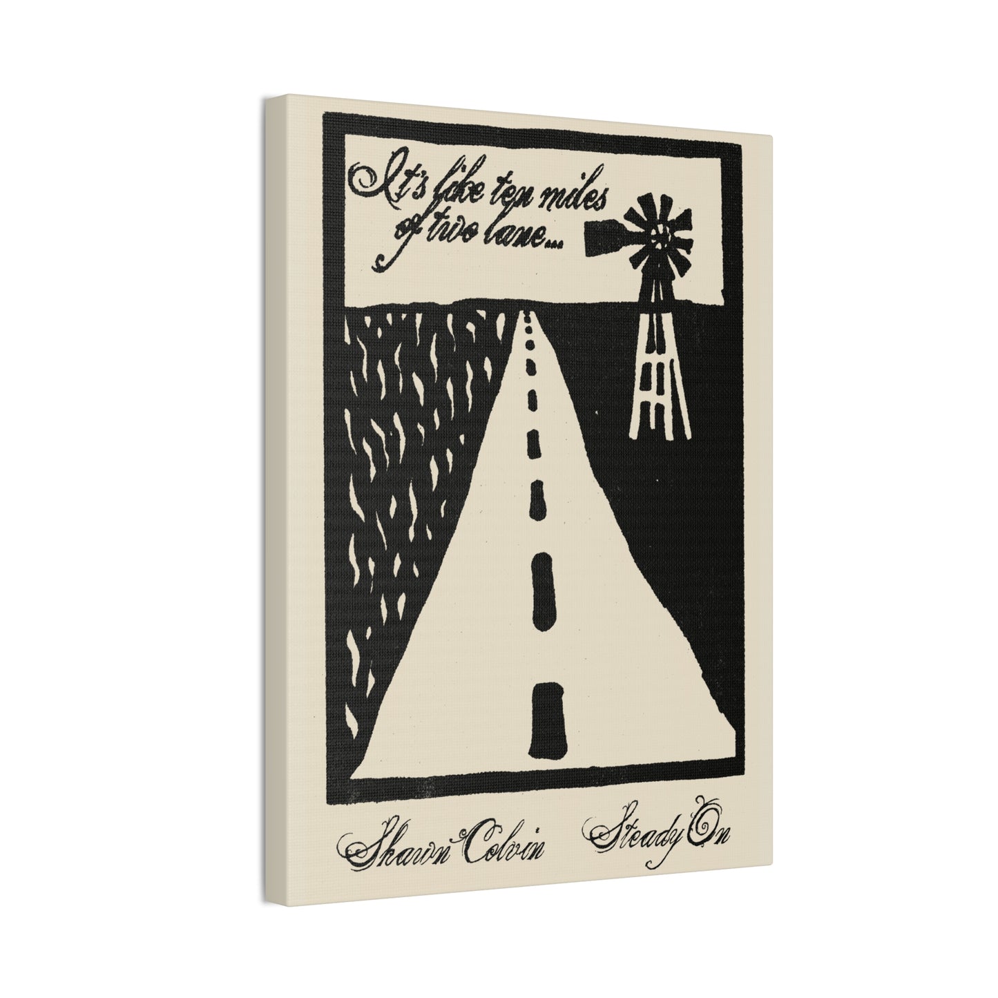 Shawn Colvin "Steady On Poster" Canvas