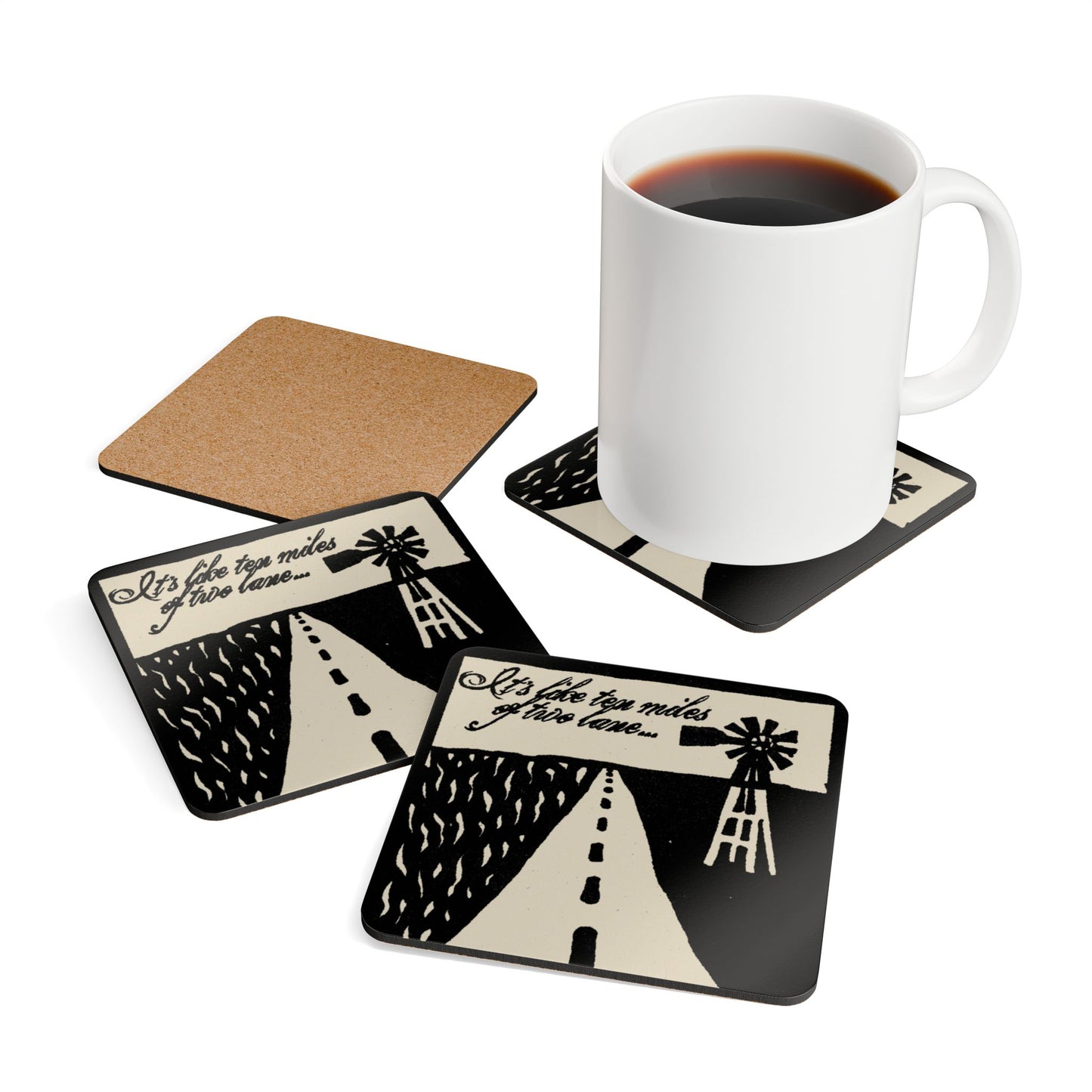 Shawn Colvin "Steady On" Cork Coaster Set