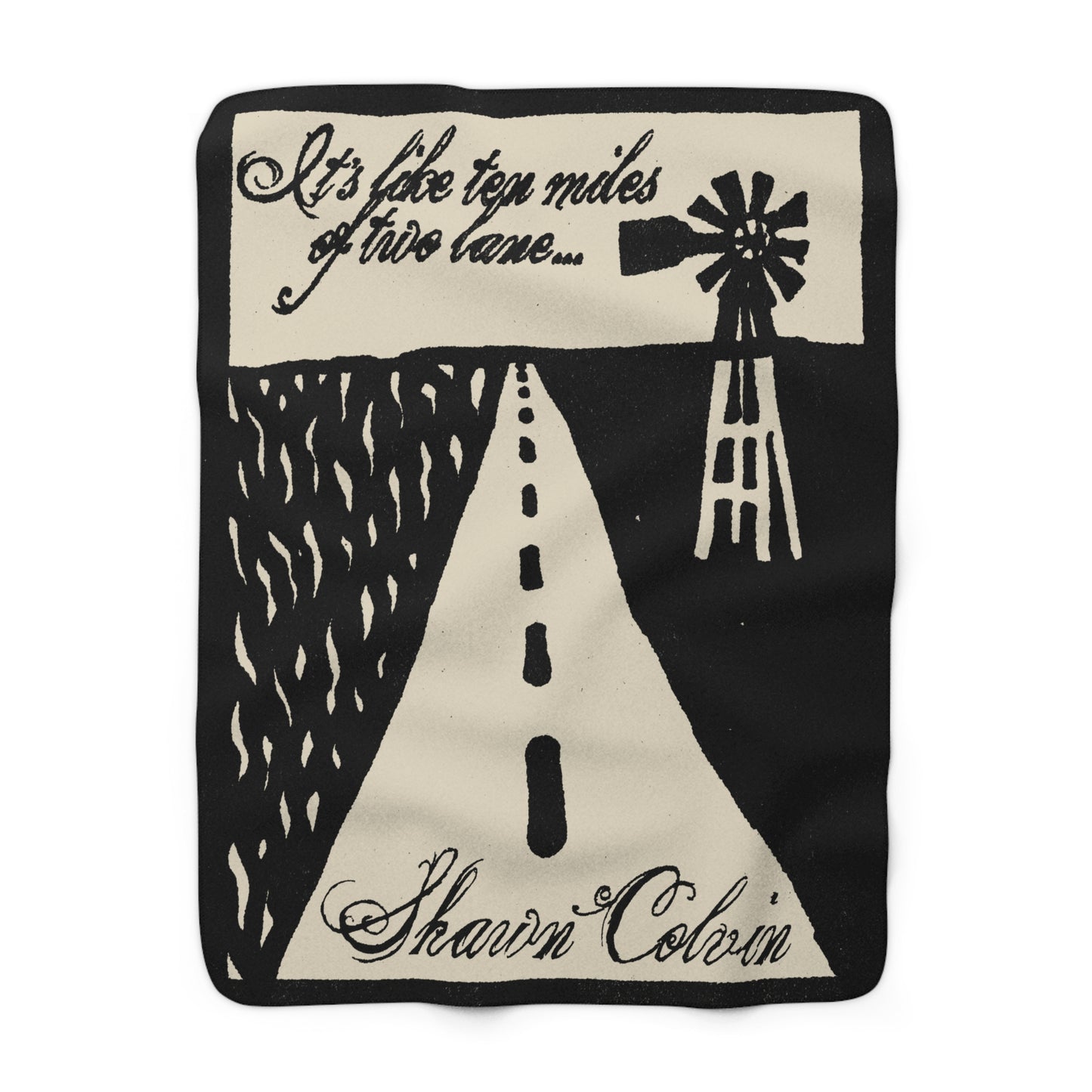 Shawn Colvin "Steady On" Sherpa Fleece Blanket
