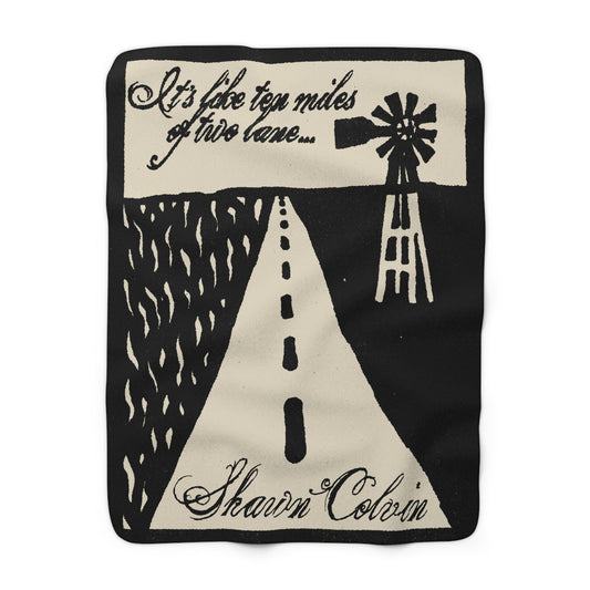 Shawn Colvin "Steady On" Sherpa Fleece Blanket