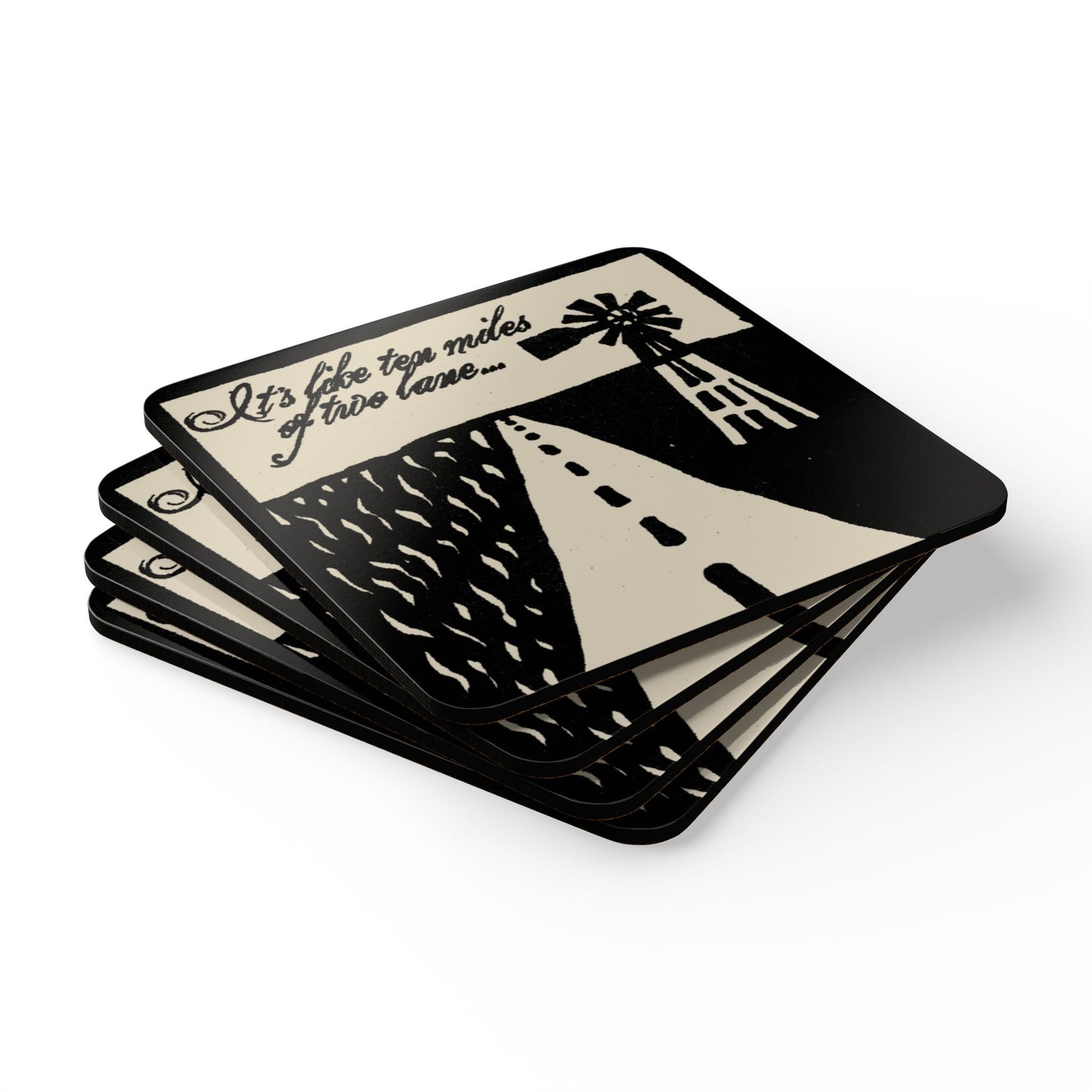 Shawn Colvin "Steady On" Cork Coaster Set