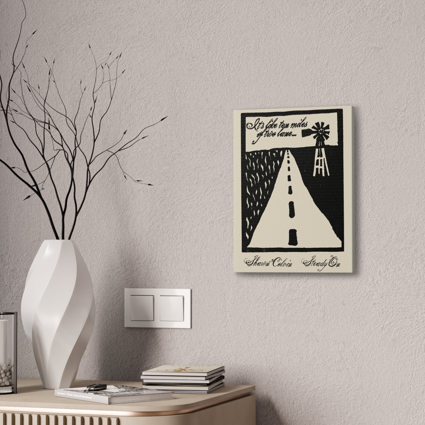 Shawn Colvin "Steady On Poster" Canvas