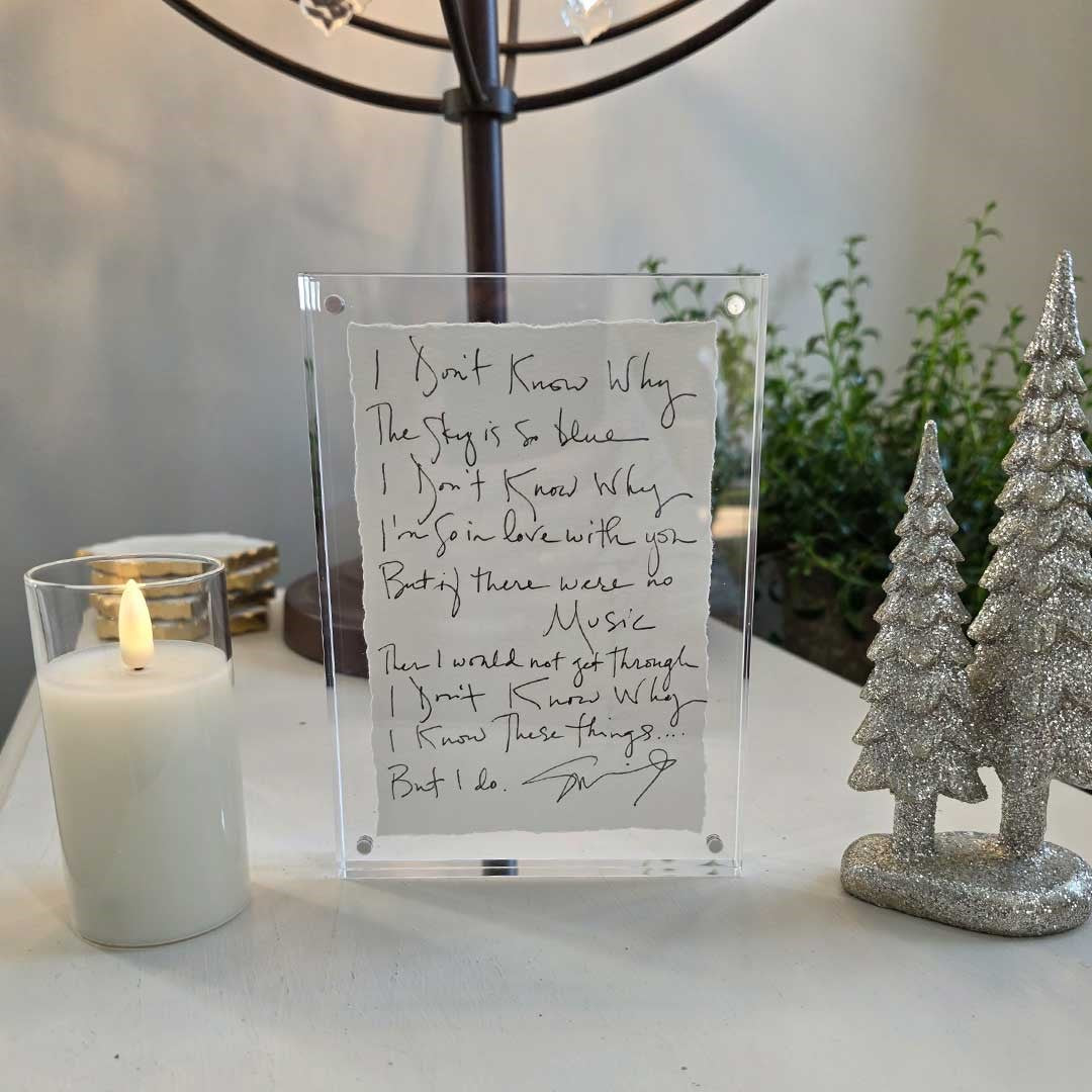 Shawn Colvin Ultimate Fan Mystery Bundle -Hand Signed Lyrics